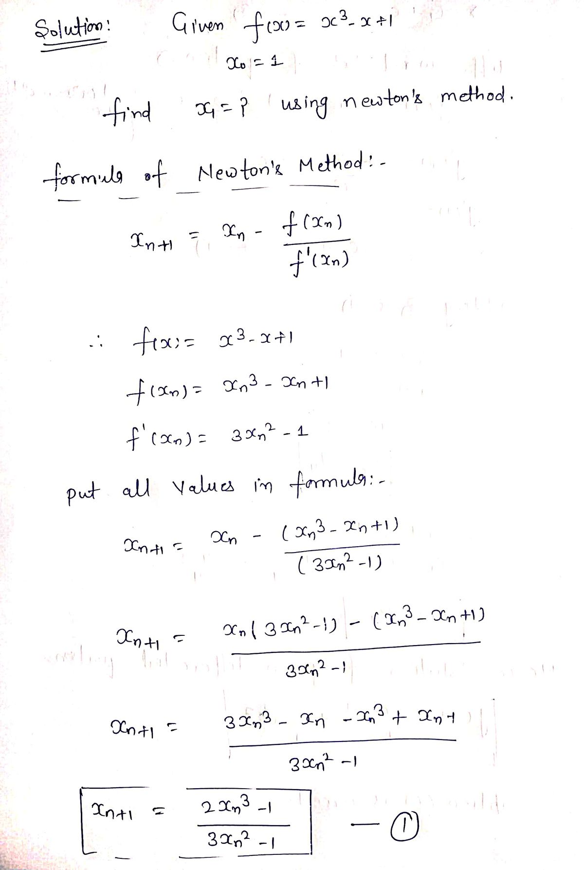 Advanced Math homework question answer, step 1, image 1